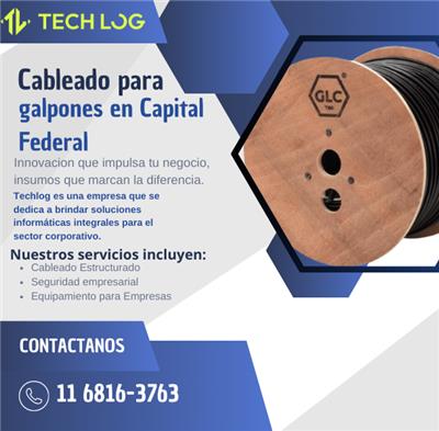 Cableado para galpones en Capital Federal